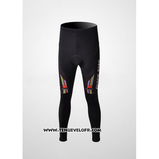 2010 Maillot Ciclismo Quick Step Champion Belgique Manches Longues et Cuissard